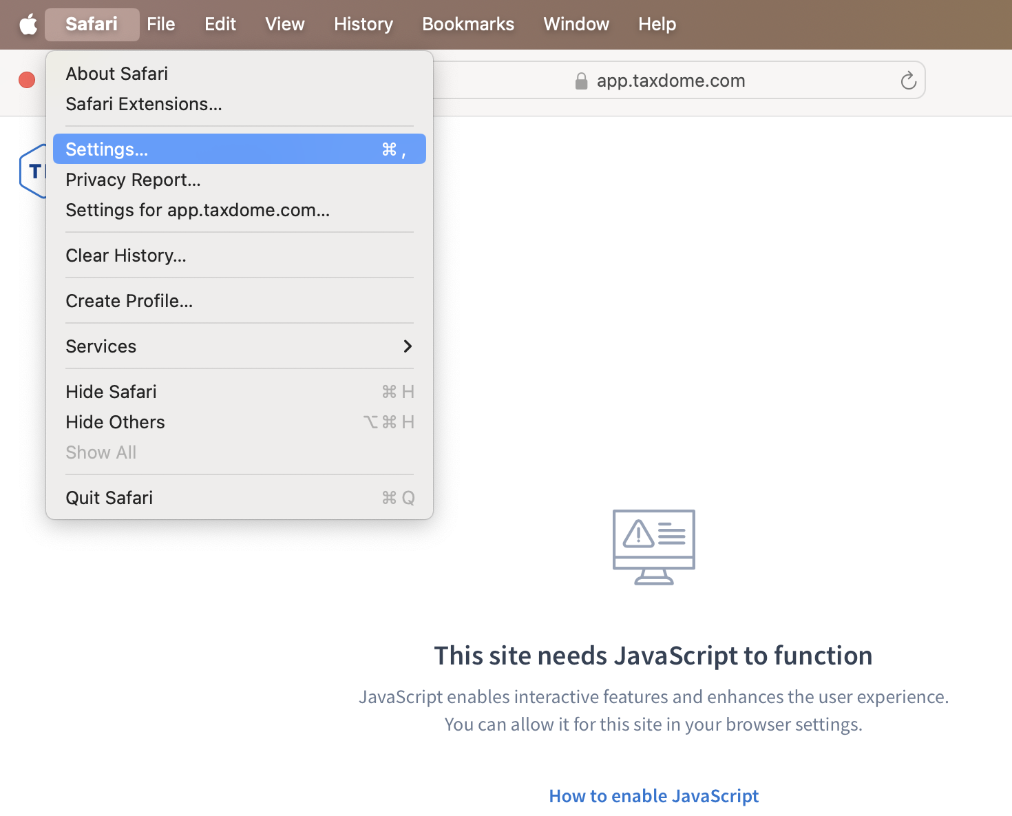 How to enable JavaScript in your browser - TaxDome Help Center