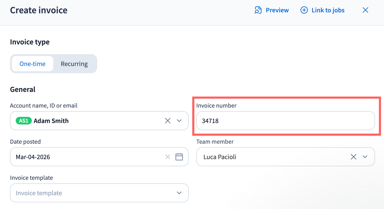 File Number On Invoice Set up invoice numbers - TaxDome Help Center