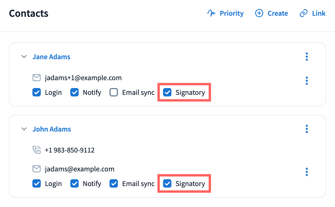 Manage signers & signature authority for proposals - TaxDome Help Center