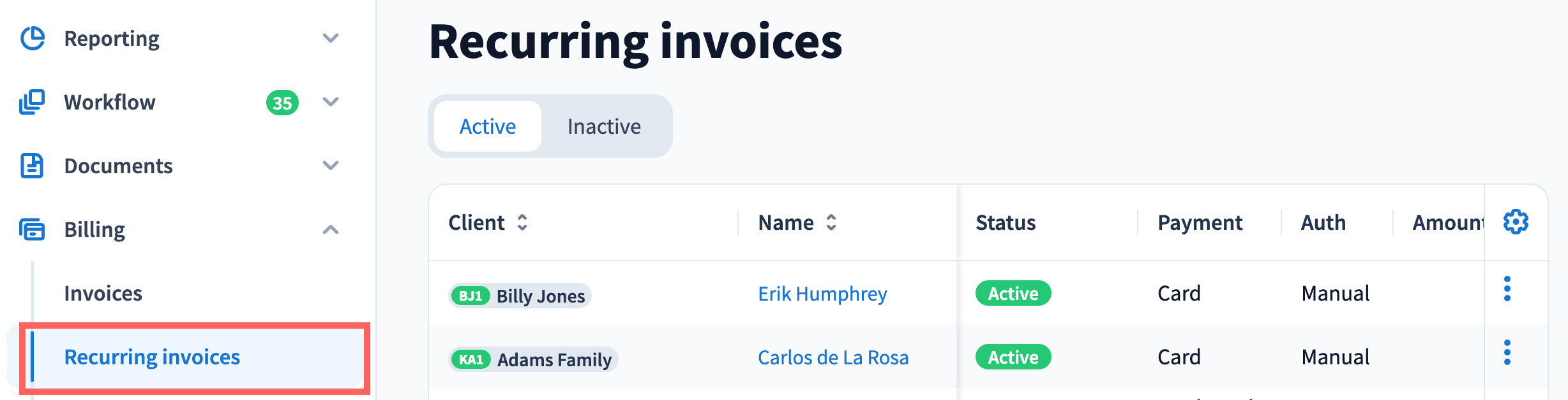 Recurring invoices: Overview - TaxDome Help Center