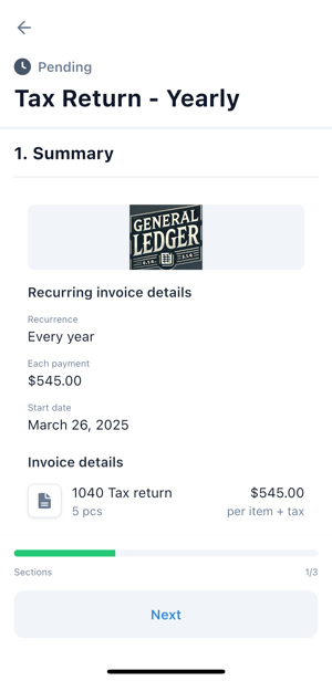 Recurring invoices: Overview - TaxDome Help Center