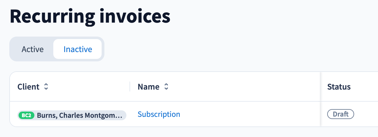 Create & schedule recurring invoices - TaxDome Help Center