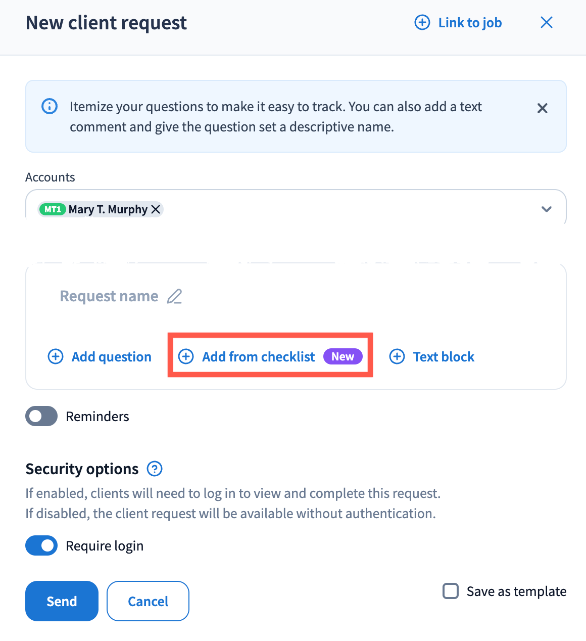 Work with intake document checklist - TaxDome Help Center